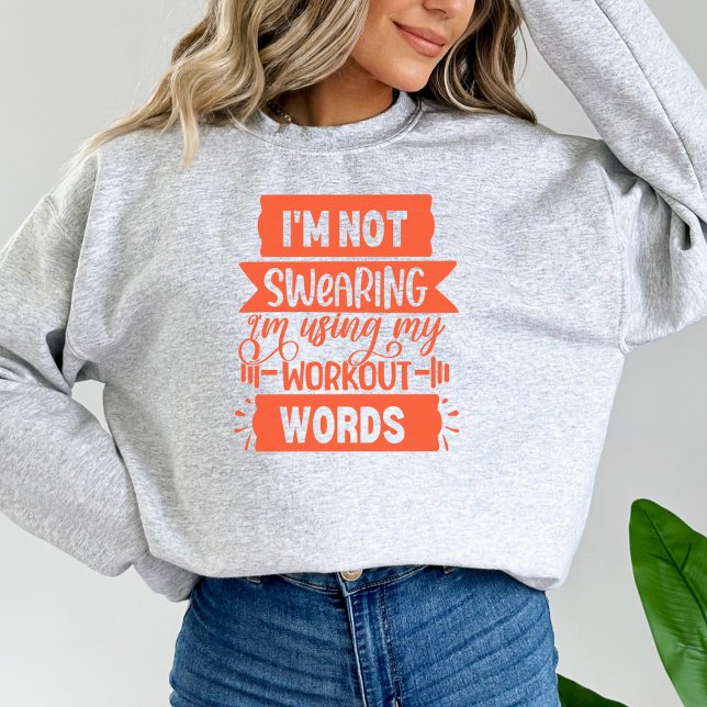 Funny Workout Ord Orange Gym T Shirt (Skapare uppladdad)