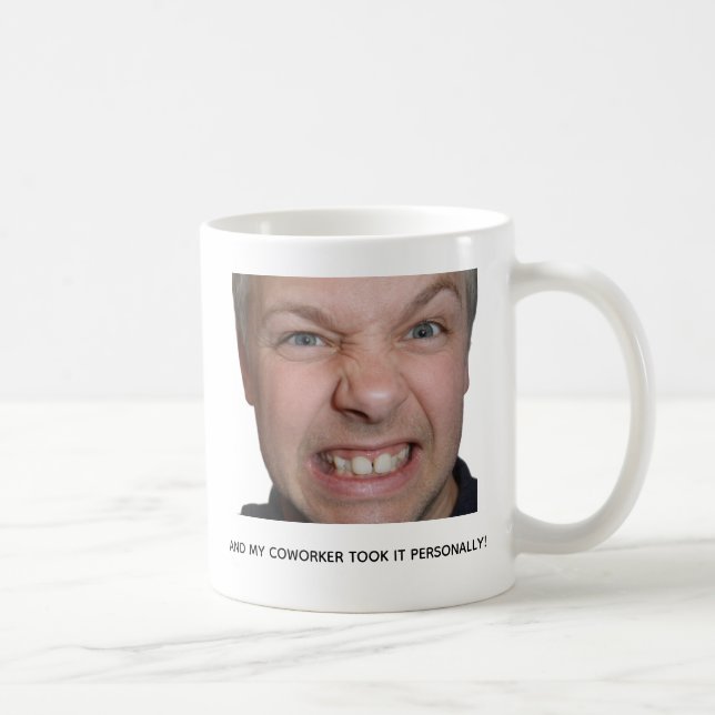 Funny Workplace Coffee Meme Mug for Coworkers Kaffemugg (Höger)