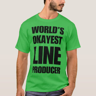 Funny Worldamp39s Okayest Line Producer Coffee Mug T Shirt