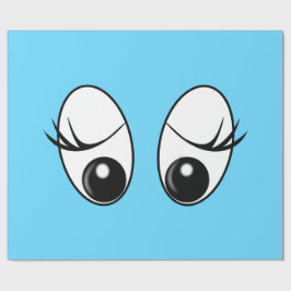 Funny Wrapping Papper Nyfiken Ögon - Anpassningsba Presentpapper