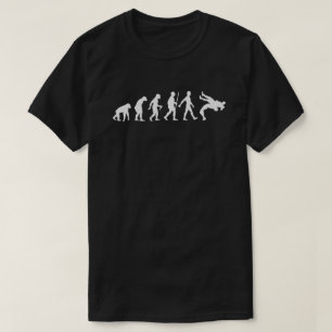 Funny Wrestling Judo Wrestler Human Evolution T Shirt
