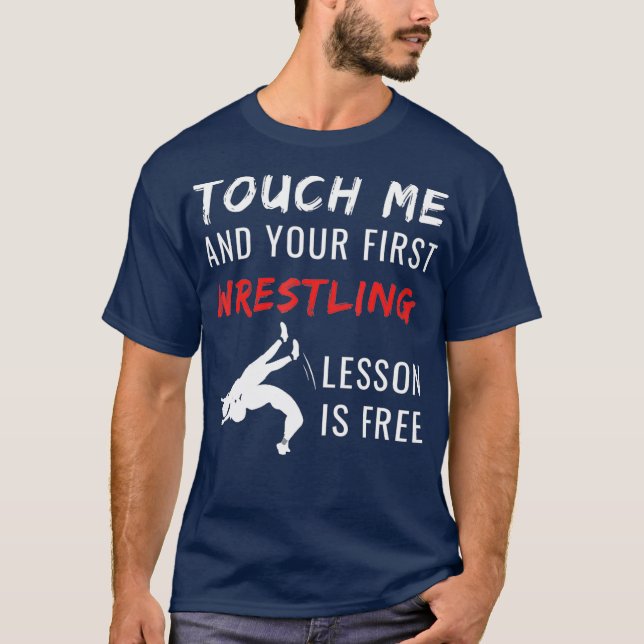 Funny Wrestling TShirt Wrestling Coach Sports T T Shirt (Framsida)