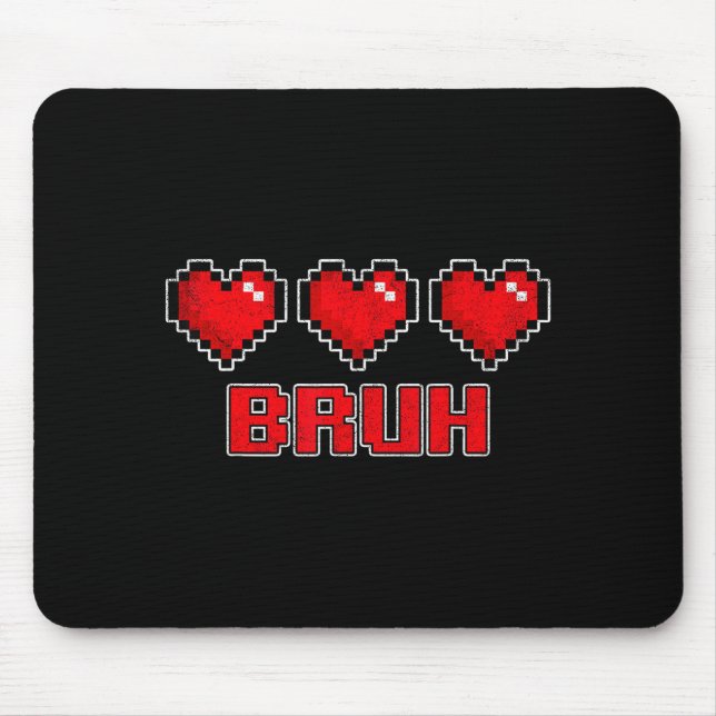 Funny Xel Hearts Gamer Bruh, Valentines Video Game Musmatta (Framsidan)