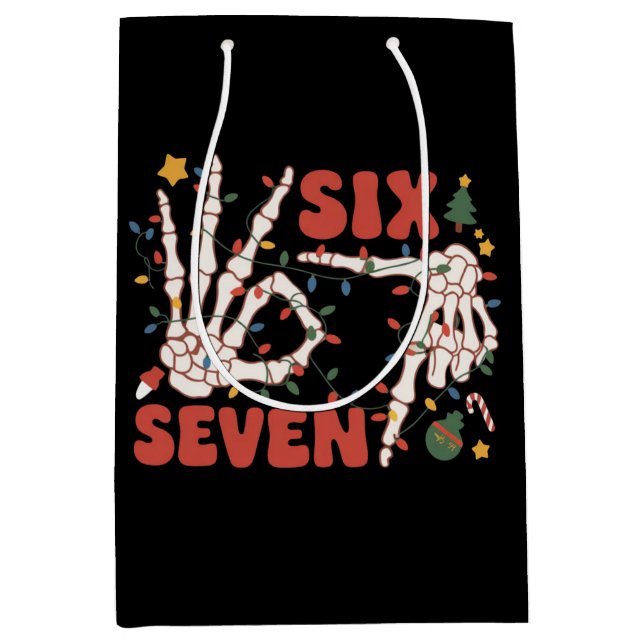 Funny Xmas 67 Skeleton Hand Six Seven Christmas  (Framsidan)