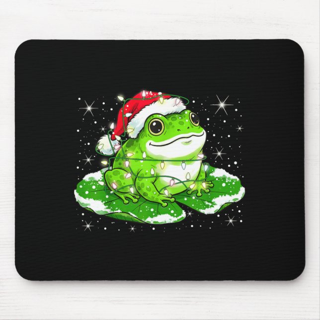 Funny Xmas Lights Frog Cute Toad Frogs Women Men K Musmatta (Framsidan)