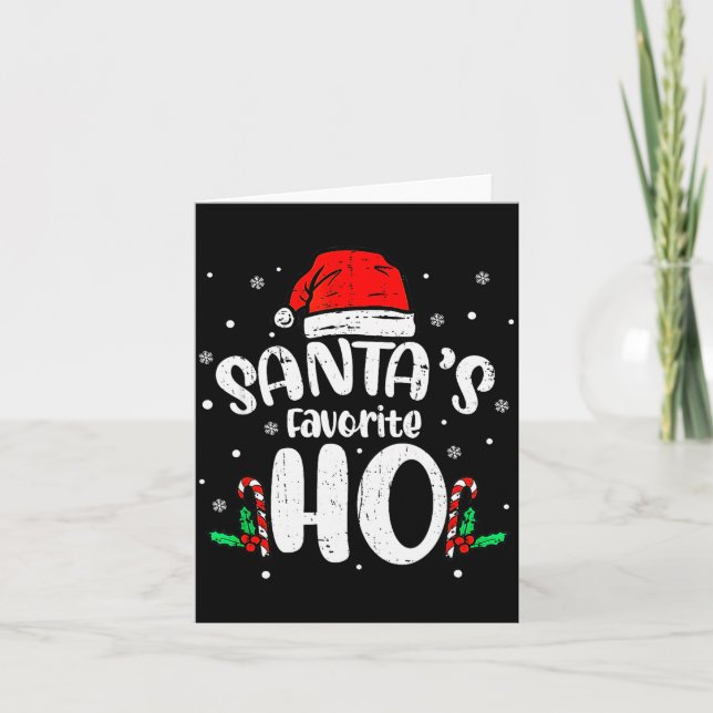 Funny Xmas Naughty Dirty Adult Humor Pj Christmas  Kort (Framsida)
