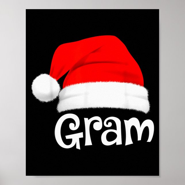 Funny Xmas Pajama Group Matching Gram Christmas Ha Poster (Framsidan)