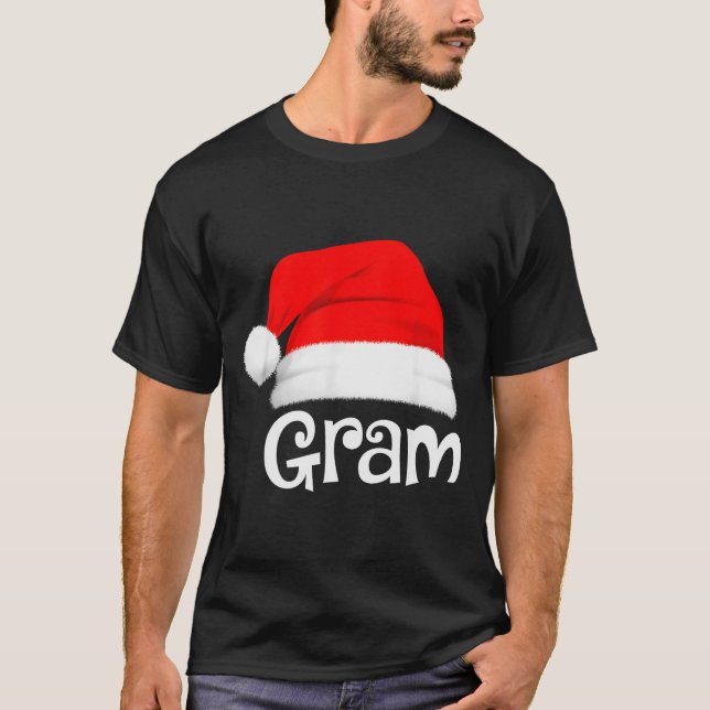 Funny Xmas Pajama Group Matching Gram Christmas Ha T Shirt (Framsida)