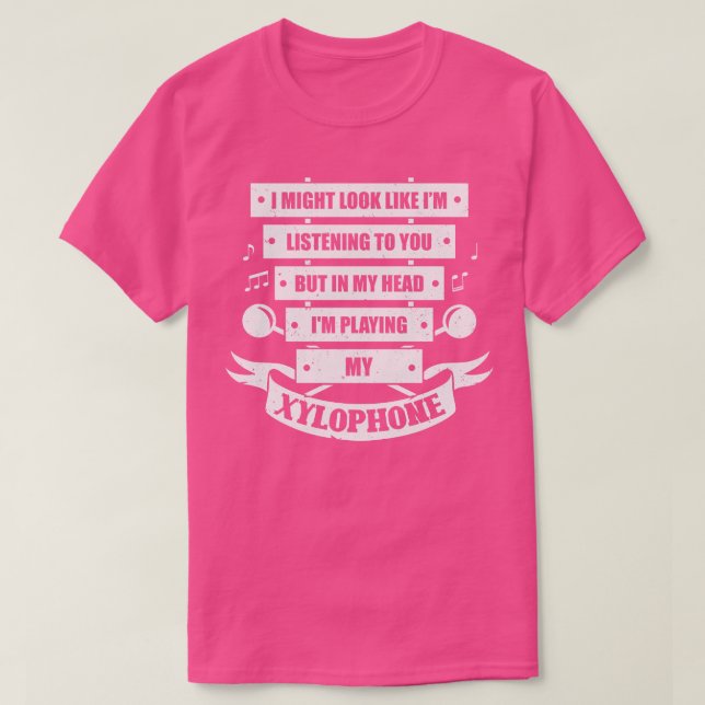 Funny Xylophone Player Gift T Shirt (Design framsida)