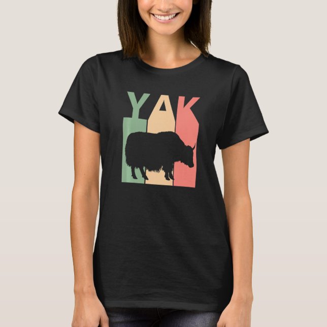Funny Yak Costume T Shirt (Framsida)