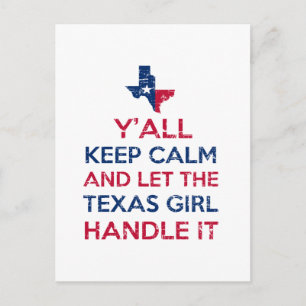Funny Y'all Texan LES Vykort