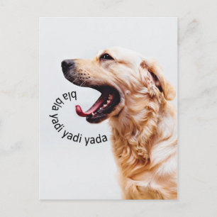 Funny Yapping Hund vykort