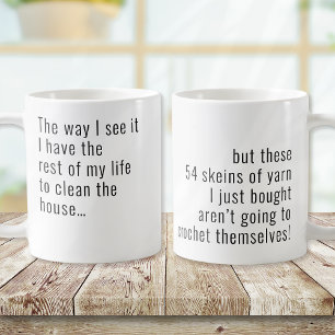 Funny Yarn Crochet Kaffemugg