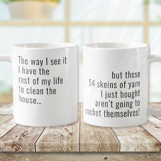 Funny Yarn Crochet Kaffemugg