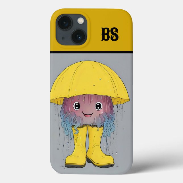 Funny Yellyfish in Rain Boots - Beach Humor (Baksida)