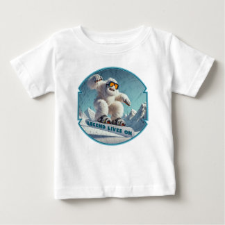 Funny Yeti Legend Snowboarding Winter Äventyr T Shirt