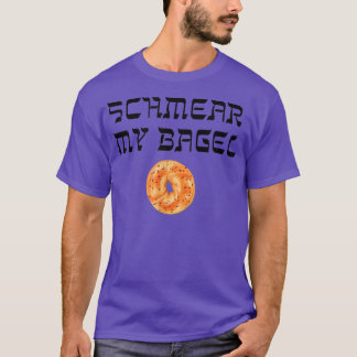 Funny Yiddisdisk Schmear My Bagel Tee Jewish Humor