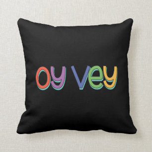 Funny Yiddisk fras - Oy Vey, Jewish Helgdag Gift Kudde
