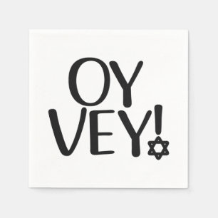 Funny Yiddisk fras - Oy Vey, Jewish Helgdag Gift Pappersservett