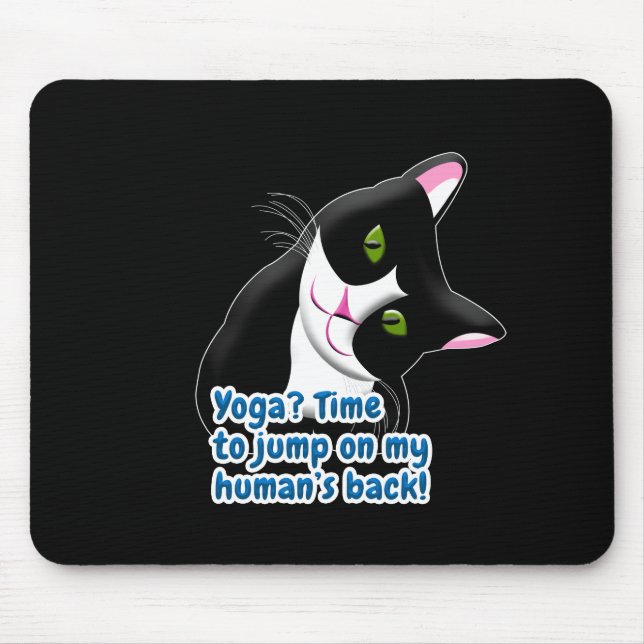 Funny Yoga Cat Musmatta (Framsidan)