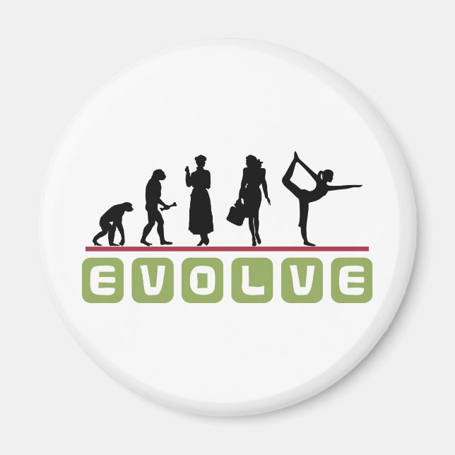 Funny Yoga Gift Magnet (Framsidan)