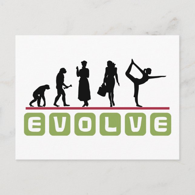 Funny Yoga Gift Vykort (Framsida)