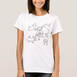 Funny Yoga Hund T Shirt