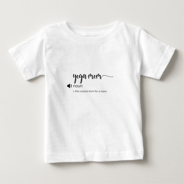 Funny Yoga Mamma-definition T Shirt (Framsida)