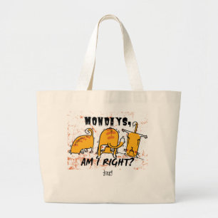 Funny Yoga Orange Cats Jumbo Tygkasse