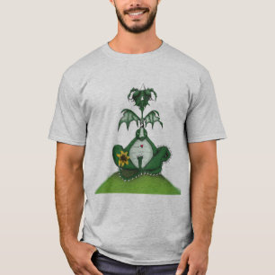 Funny Yogi Dragon Painting T Shirt