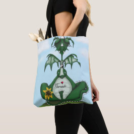 Funny Yogi Dragon Painting Tygkasse
