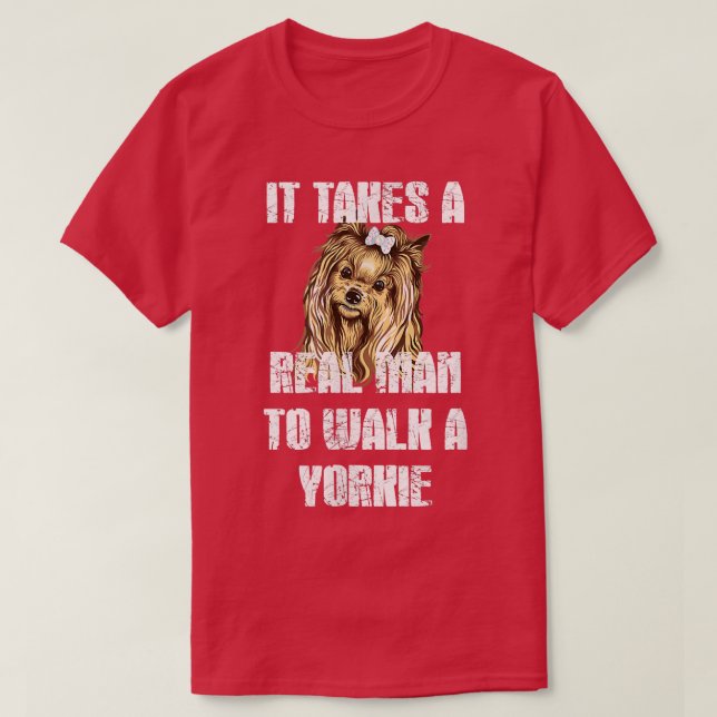 Funny Yorkie T Shirt (Design framsida)