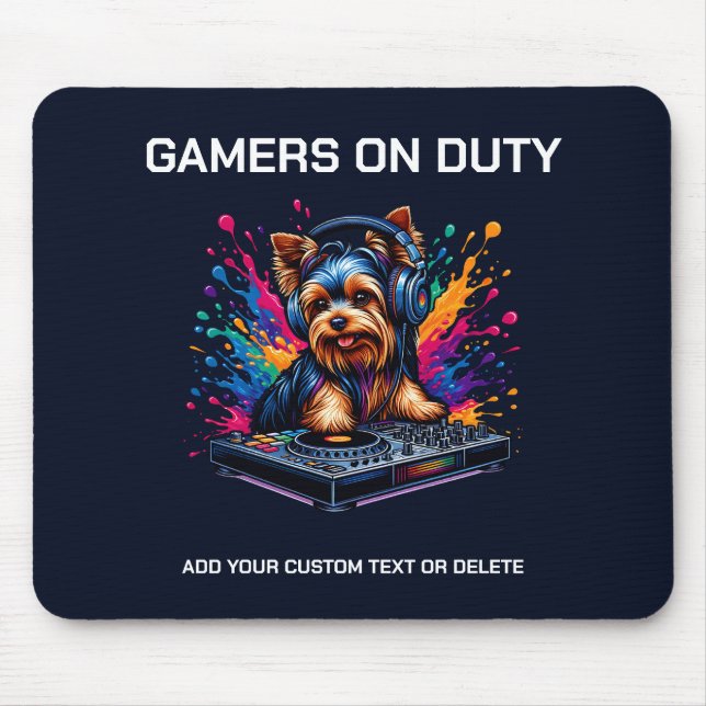 Funny Yorkshire Terrier Gaming Animal Lover Gift Musmatta (Framsidan)