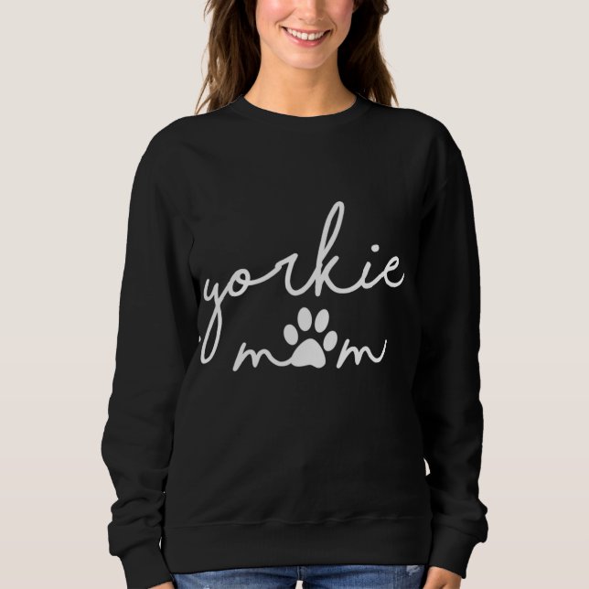 Funny Yorkshire Terrier Hund Mamma Cute Yorkie Mam T Shirt (Framsida)