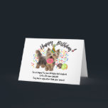 Funny Yorkshire Terrier Pet Hund Birthday Card Inbjudan<br><div class="desc">Lustigt Yorkshire Terrier Pet Hund och Donuts Birthday Card Time to eat the Donuts! Det här roliga födelsedagskortet har din favorit Yorkie Hund som alla är utblottade i sin party hatt, som munkar på din stash av födelsedagsknölar. Sprinkles flyger överallt, och din valp har redan en munk i munnen och...</div>