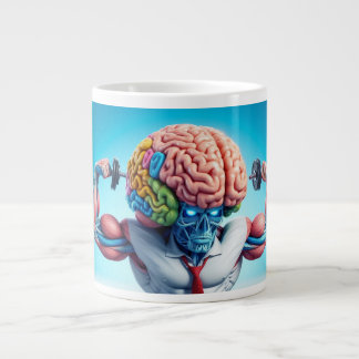 Funny Your Brain Is Like a Muscle Jumbo Mugg