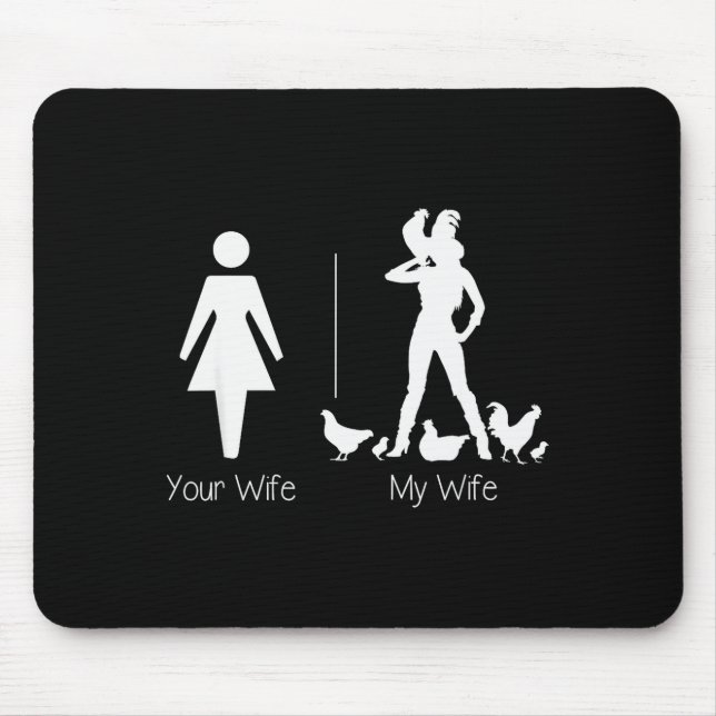 Funny Your Wife My Wife Chicken Lady Shirt, Farm L Musmatta (Framsidan)