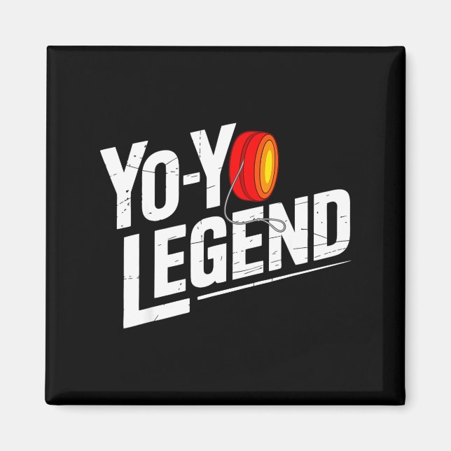 Funny Yoyo Player Legend Yo-yo Performer  Magnet (Framsidan)