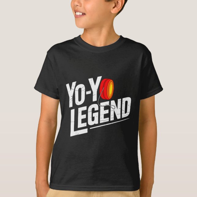 Funny Yoyo Player Legend Yo-yo Performer  T Shirt (Framsida)
