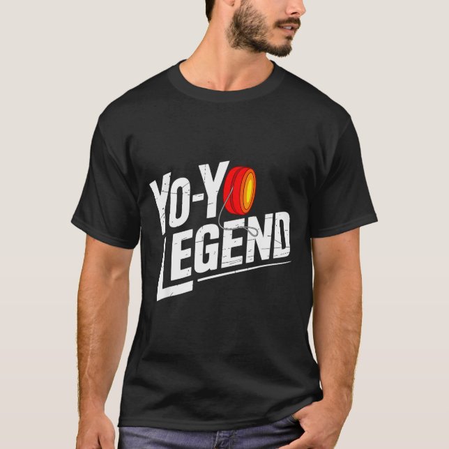 Funny Yoyo Player Legend Yo-yo Performer  T Shirt (Framsida)