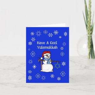 Funny Yulemukah Chrismukah Greeting Card Kort