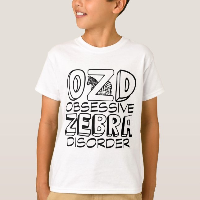 Funny Zebra Älskare Kids Tee (Framsida)