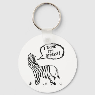 Funny Zebra Nyckel-chain Nyckelring