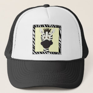 Funny zebra-tecknad keps