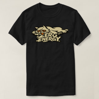 Funny Zero Energy Cat Melting Illustration T Shirt