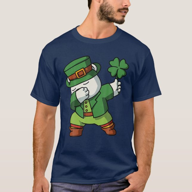 Funny Zero Tur med St patricks day Costume T Shirt (Framsida)