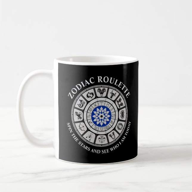 Funny Zodiac Signs Kaffemugg (Vänster)