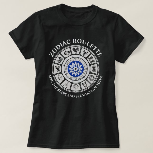 Funny Zodiac Signs T Shirt (Design framsida)