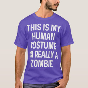 Funny Zombie Costume Halloween 2944 T Shirt