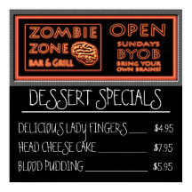 Funny Zombie Dessert Dam Finger Blood Pudding